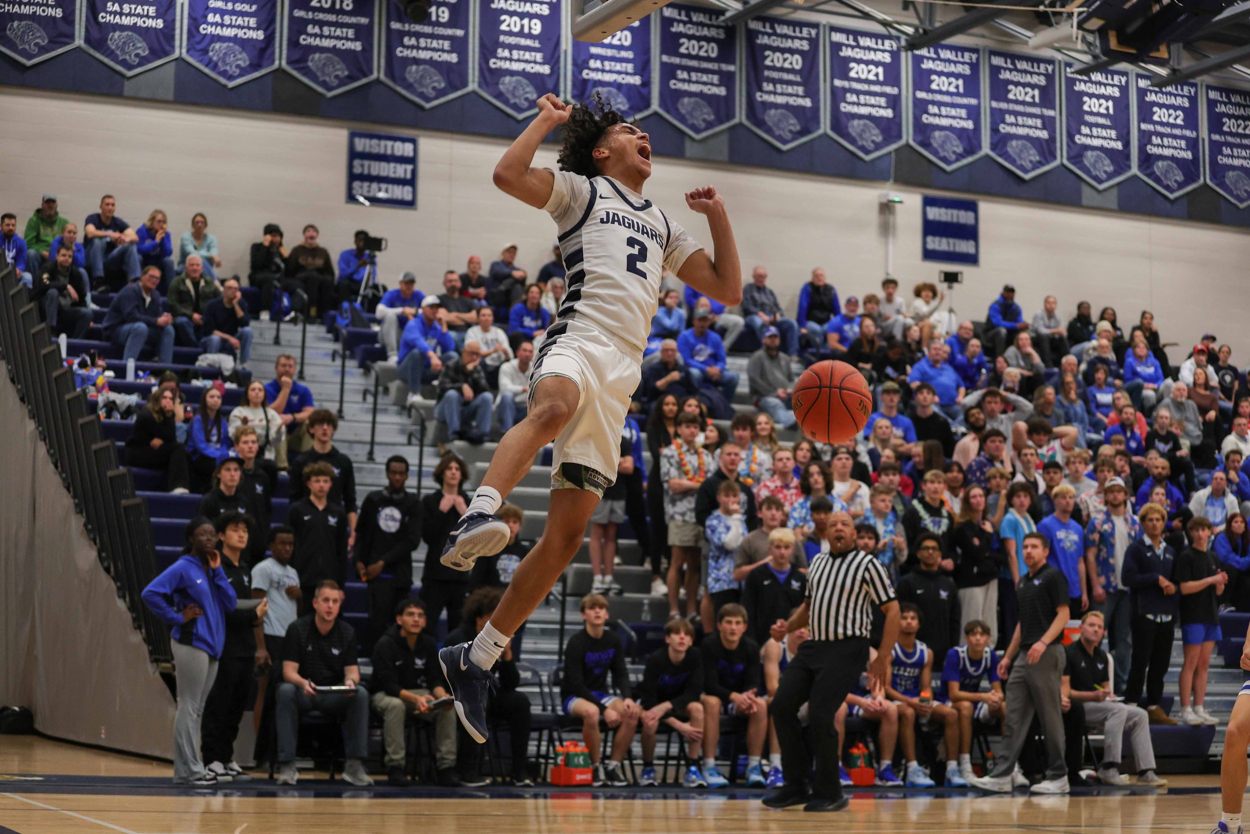 SHAWNEE, KS - Gardner-Edgerton boys varsity plays Mill Valley boys varsity at Mill Valley High School on Friday, Dec. 13, 2024